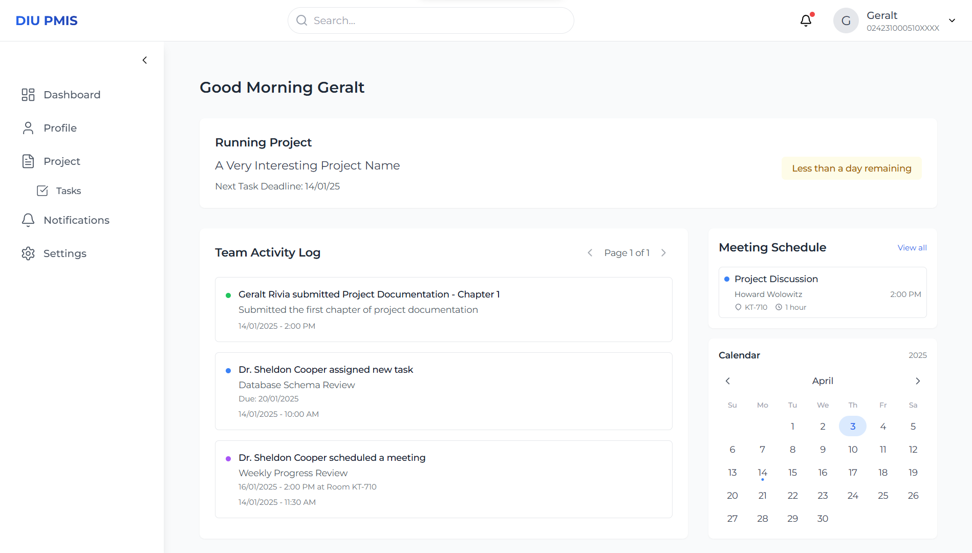 AI Powered Project Management Information System (PMIS)